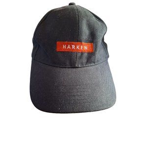 Harken Unisex Hat Cap Velcro Adjustable Back One Size Fits Most Black
